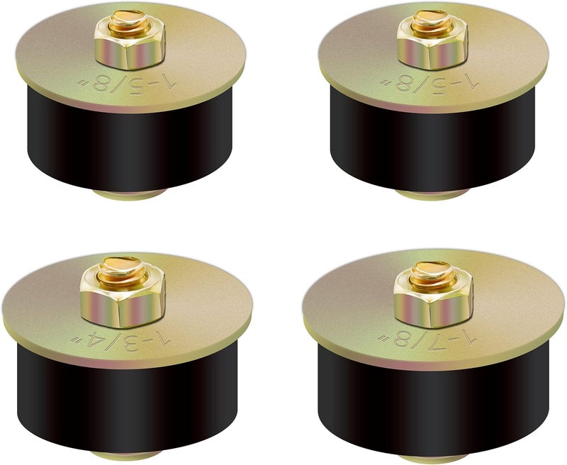 Japtend 4pcs Expandable Freeze Rubber Plugs, 3 Sizes Automotive Rubber Expansion Freeze Plugs Fit Hole 1-5/8" 1-3/4" 1-7/8" (41mm - 50mm) - Image 1